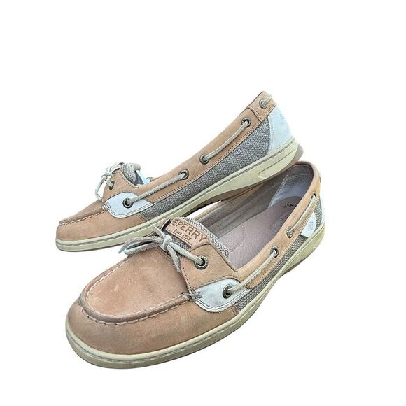Sperry Women's Angelfish Boat Shoes Brown Leather Size 11M Casual Flats - Picture 6 of 12